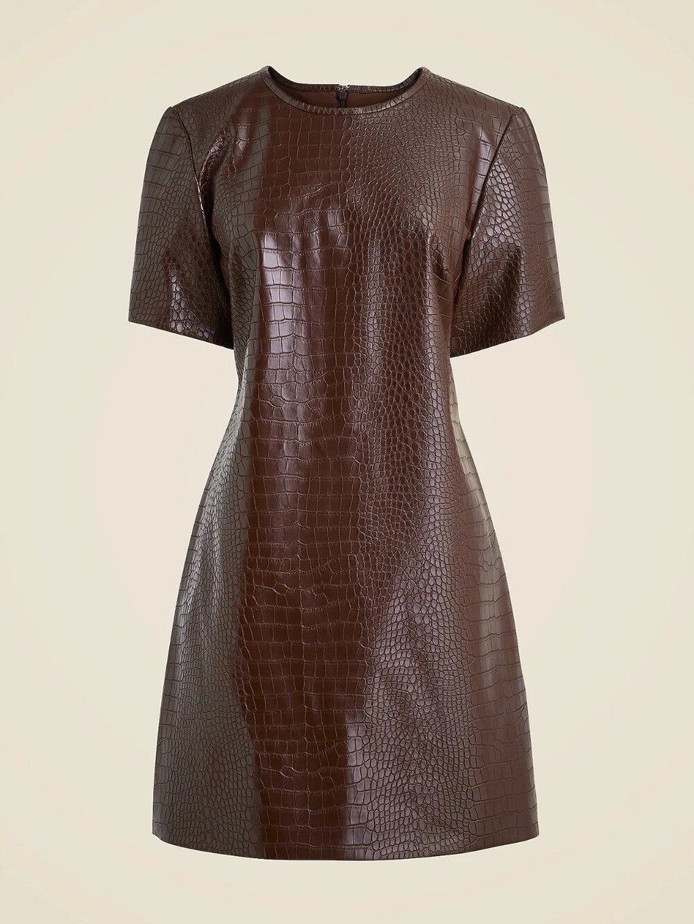 NWT J Crew Collection Croc-Embossed Mini Dress